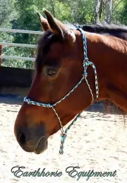 Earthhorse Equipment, training halter with four nose knots, "Apache Dream"