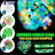 UP TO 500X Pebbles Stone Rock Fish Tank Stones Aquarium Decor Glow in the Dark