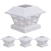 GreenLighting Evolve White Solar Post Cap Lights - 4x4 Post Caps and Outdoor ...