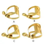 Single Screw Adjustment Saxophone Fastener Clip Compact Sax Ligature for Alto