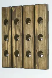 Wood Wine Riddling Rack Handmade Wood Wall Hanging Wine Rack