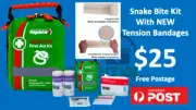 Premium Snake Bite First Aid Kit With Tension Indicator Bandages