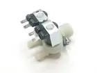 FRONT LOADER WASHING MACHINE DOUBLE DUAL INLET VALVE 180 DEG UNIVERSAL 0034
