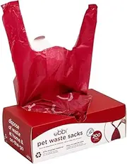 Ubbi Pet Waste Sacks, Lavender Scented Cat Litter Disposal Bags, Leak Proof and Easy Tie, 200 Count (Pack of 1)