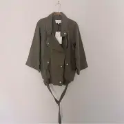 CURRENT/ELLIOT Reny Infantry Jacket Loden Green NWT