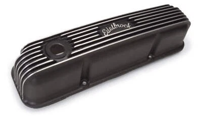 Edelbrock ED41623 Classic Aluminium Series Valve Covers - Black Finish 1958-1976