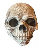 Skull Mask With Movable Jaw For Halloween skeleton Costume One Size brand New