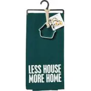 NEW!~KITCHEN TEA TOWEL & COOKIE CUTTER SET~"Less House More Home"