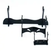 Comics Holder Stand Tiers Wand Black Acrylic Show Bracket Display Rack Sword