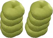 8 Pack of Japanese Tatami Cushion, Soft Thicken Chair Cushions for Patio,Floor,Sofa and Office Chair Cushion,Color:Blue(Green,42cm(8pcs))