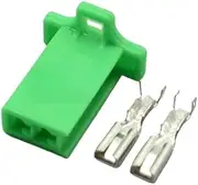 BIZOCA 10 Set 2 Pins 6030-2981 6040-2111 Male Female 2.8mm Wire Harness Motorcycle Sensor Connector DJ7021A-2.8-11/21(Green Female)