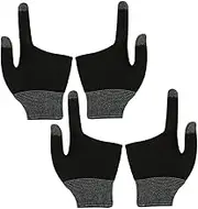 Abaodam 2 Pairs Gaming Finger Sleeves with Graphene Fingertips for Mobile Games Sweat and Comfortable Touch Screen Gloves for Gamers and Billiards Stylish Design