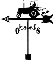 Stainless Steel Weather Vane Motorcycle Cultivator Art Decor Weathervane Weathercock Direction Indicator Measuring Tools for Garden Patio Yard Decoration,Cultivator