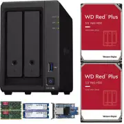 Synology DS723+ 4GB RAM 10GbE 1.6TB Cache 20TB (2x10TB) of WD RED PLUS Drives