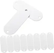 Toddmomy 25 Pcs Aluminum Blank Stamping Tags for Engraving Smooth Edges Durable for Jewelry Making and Labeling Lightweight Metal Tags with Two Holes for DIY Craft Projects
