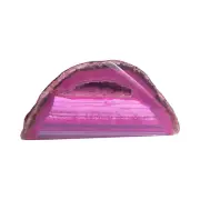 Pink Agate Druzy Geode - F
