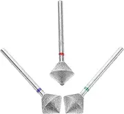 NOLITOY Versatile Grinding Head Tool Set Nail Drill Bits for Acrylics Manicure Nail Drill Bits Cuticle Bit