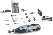 Dremel Lite 7760 Cordless Rotary Tool Li-Ion 3.6 V Multi Tool Kit (15 Accessories, 1 Pet Grooming Nail Guard Attachment, Variable Speed 8,000 to 25,000 RPM)