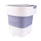 7.5L Folding Washing Machine Automatic Mini Washer 100-240V Purple US Standard
