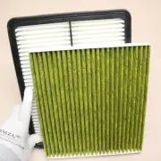 Engine & Carbon Cabin Air Filter Combo Set Fit Hyundai Santa Fe Xl 13-19 V6 3.3L (for: Hyundai)