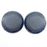 A Pair 5" Black Speaker Covers Grilles ABS Mesh For Car Audio DJ PA Speakers