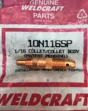 Weldcraft 10N116SP Combination Collet and Collet Body WP17 WP26 oem WP18