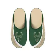 FOCO NBA Men's Milwaukee Bucks 2022 Big Logo Color Edge Slippers