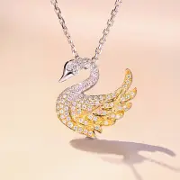 在飛比找蝦皮購物優惠-【巧品珠寶】18k Swan Lake (天鵝湖) 鑽石項鏈