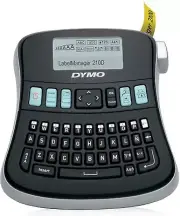 Dymo Label Manager 210D Label Maker Qwerty Keyboard - Black/Clear