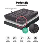 Giselle Double Mattress Topper 1000GSM Charcoal Bamboo Fibre Protector New