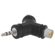 3.5mm Stereo Male Plug to 2xRCA Female Jack Adapter Audio Y-Splitter Converter