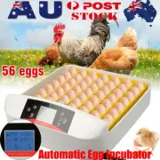 Automatic Egg Incubator Led Digital Fully 56 Eggs Poultry Hatcher Chicken Duck