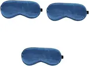 Ipetboom 3pcs Eye Mask Sleep Eye Patch Sleep Blindfold Mask Blue