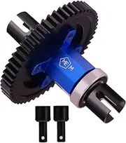 Mesimsple Steel 46t Center Differential Diff Locker Spool & Outdrive Cup for 1/8 Sledge 4WD 95076-4 RC Monster Truck Upgrades Part Blue