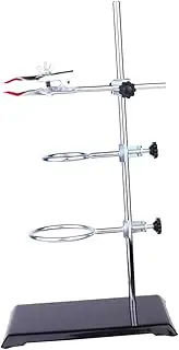 Cabilock Laboratory Stand for Test Tube Rack Flask Support Stable Base with Padded Grip for Chemistry Physics Experiments Metal Rack for Lab Use
