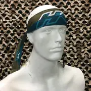 NEW HK Army Headband - Retro Edge Aqua/Gold