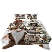 Cute Hot Chocolate and Smores Gnome Coverlet