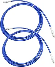 2Pcs Stainless Rear Flexible Brake Lines, Replacement for Honda Civic EX LX DX Si GX HX EK 1996-2000
