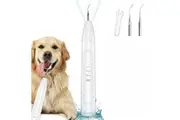 Dog Plaque & Tartar Remover,Ultrasonic Plaque Remover for Teeth with LED Light,3 Modes Low Noise Sonic Dog Tooth Cleaning Kit Tool for Pet Dental Care