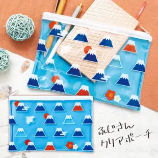 日本富士山多用半透收納包 夾鏈袋