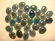 Opal Stones Natural Triplet Parcel Lot 10x8mm Oval 30 Piece's. item 190128.