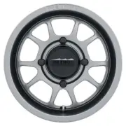 Method MR409 Bead Grip 15x10 / 5+5/0mm Offset / 4x136 / 106.25mm CB Steel Grey W