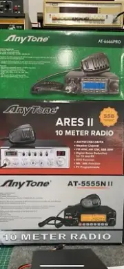 Anytone Ares II 10-Meter Mobile Transceiver BRAND NEW MODEL AM/FM/USB/LSB/PA