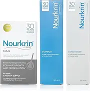 Nourkrin Man Value Pack 180 Tablets, Shampoo and Conditioner