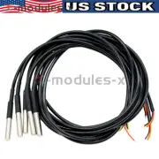 USA DS18B20 Temperature Sensor Temperature Probe Stainless Waterproof 1M 3~5.5V