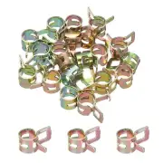 ID 7mm 9/32inch Fuel Line Hose Clips,Pipe Clamps,Spring Hose Clamp,20PCS