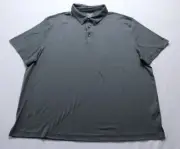 Van Heusen Men's Melange Regular Fit Performance Polo LB3 Medium Gray Size 2XL