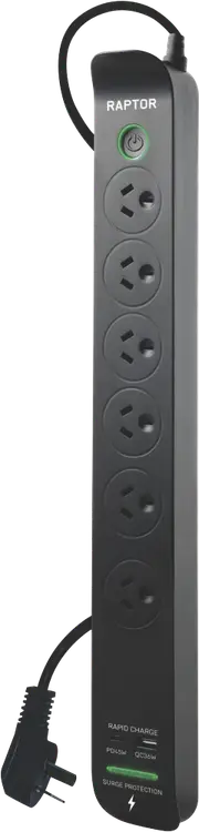 Jackson 6X - 6 Outlet Slimline 45W PD Powerboard