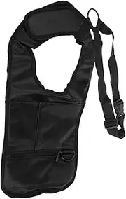 [PACKOVE] Multifunctional Men's Underarm Bag Pouch with Strap Black Hidden Storage for Phone Tablet Keys More for Go