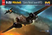 Hong Kong Models 1/32 B-25J Mitchell Glass Nose over MTO Plastic Model Kit